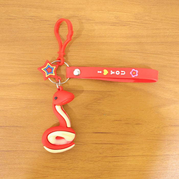 Cute Snake Shape Keychain (1 Pc) by Your Brand