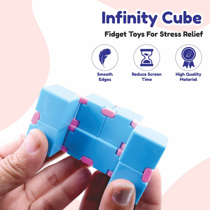 Infinity Cube Fidget Toy Stress Relief Hand Puzzle for Kids & Adults 1 Pc by Your Brand