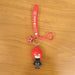 Cute Cartoon Girl Character Keychain with Strap and Decorative Charm (1 Pc) by Your Brand