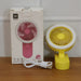 Portable Rechargeable Mini Table Fan with LED Light (1 Pc) by Your Brand