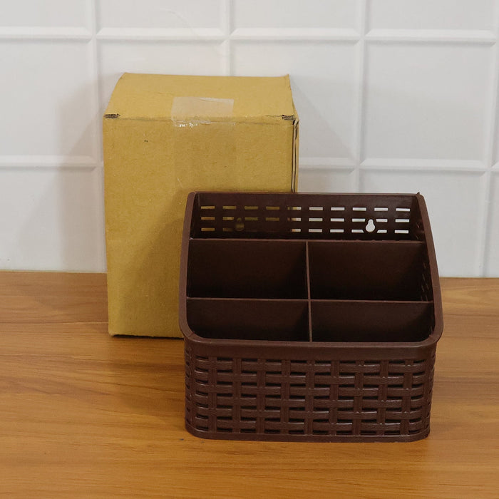 5 Compartment Multipurpose Desk Organizer Basket (1 Pc) by Your Brand