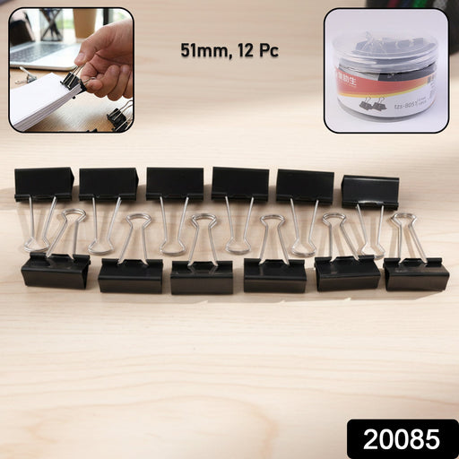 51 mm Large Binder Clips (12 Pc Set) by Your Brand
