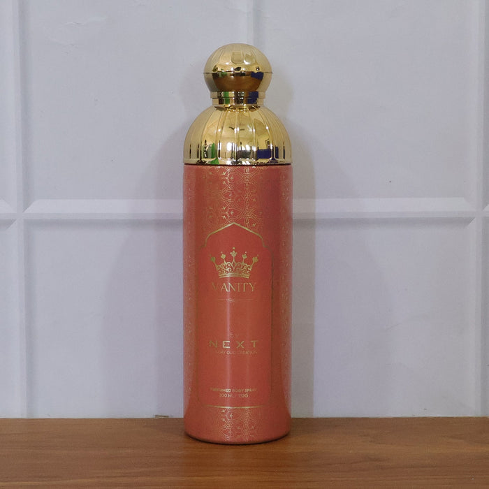 Next Vanity scented body spray design