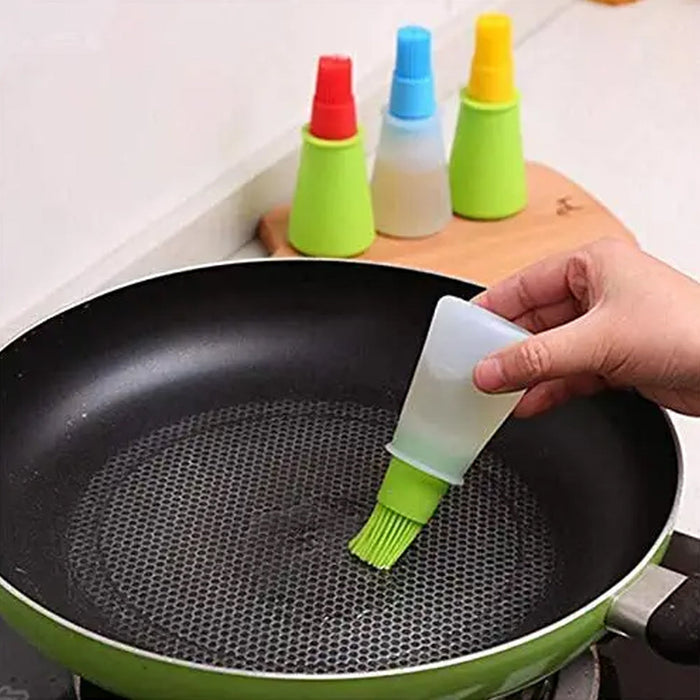 Silicone Cooking Oil Bottle With Basting Brush (Cap Not Include) by Your Brand