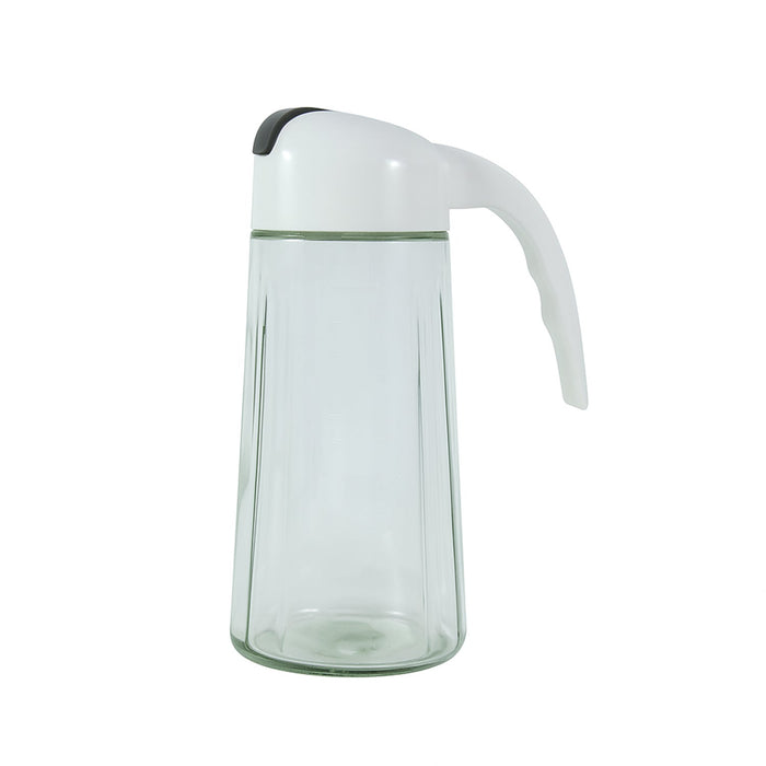 Kitchen Glass Oil Bottle Dispenser Automatic Opening Bottles  630 ML