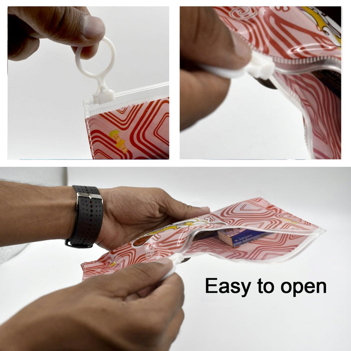 20 Pc Red Printed Pouch For Carrying Stationary Stuffs And All By The Students. by Your Brand