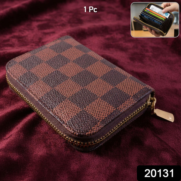 Zip Card Holder Wallet – Multi Card Organizer Case (1 Pc) by Your Brand