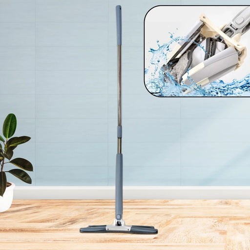 Adjustable 360° Flat Hand Mop: Floors, Walls, Ceilings (Easy Squeeze) by Your Brand