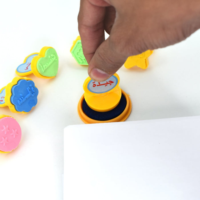 Unique Different Shape Stamps 7 pieces for Kids Prefect Gift for Teachers by Your Brand