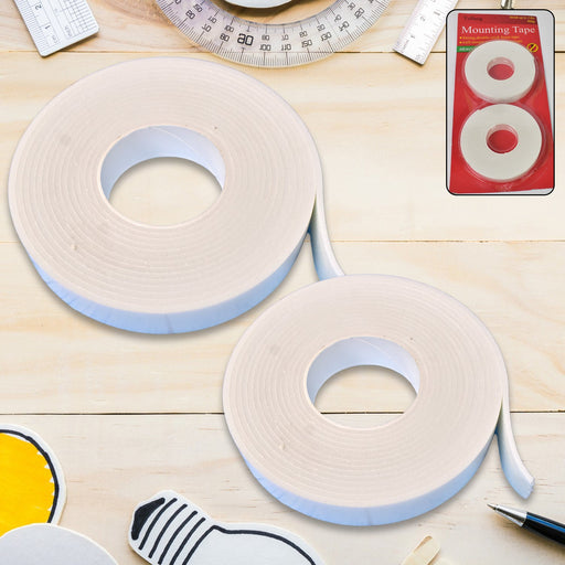 Strong Double Sided Tape Foam Mounting Tape (2 Pcs Set) by Your Brand
