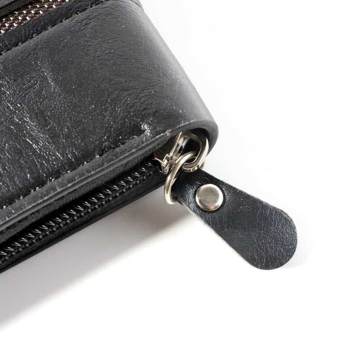 Compact Zip-Around Card Holder Wallet for Men & Women (1 Pc) by Your Brand