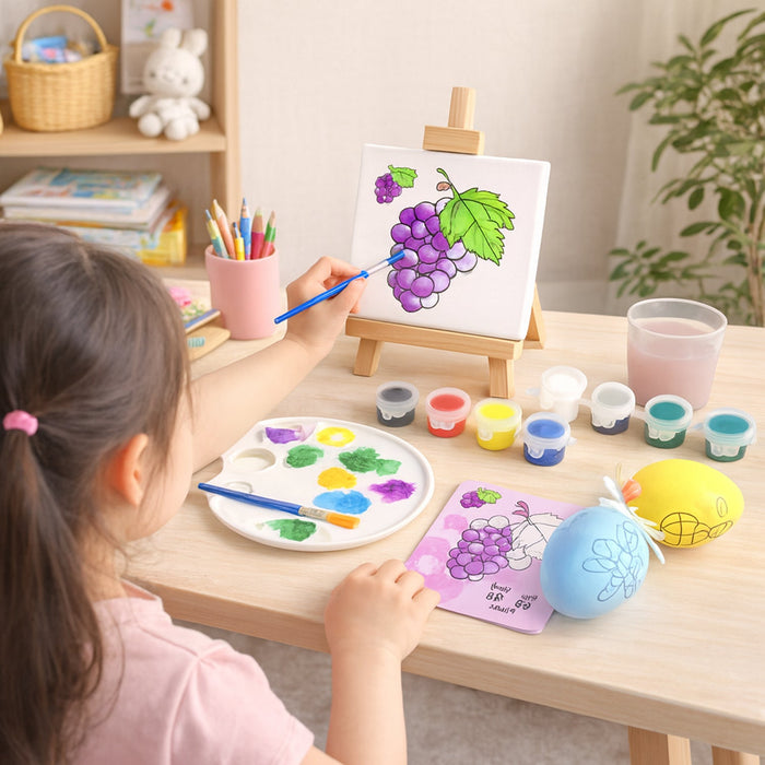 Kids Creative Paint & Learning Activity Kit (1 Set) by Your Brand