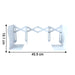 Adjustable Telescopic Iron Desk Book Stand (1 Pc) by Your Brand