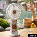 Cute Cartoon Rechargeable Handheld Fan (1 Pc) by Your Brand