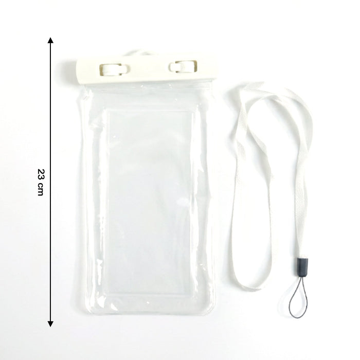 White Waterproof Phone Pouch Bag, Mobile cover (1 Pc) by Your Brand