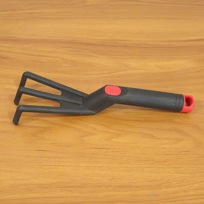 Hand Garden Cultivator Rake Plastic Gardening Tool (1 Pc, 27 Cm) by Your Brand