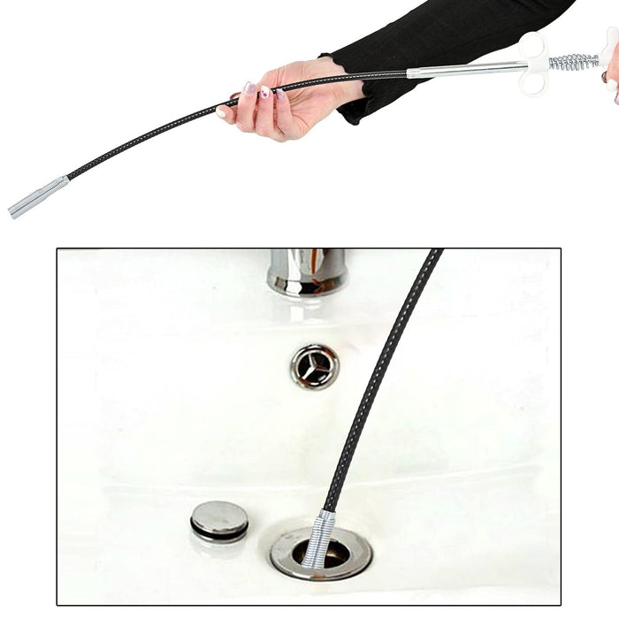 Drain Block Remover Cleaning Tool for Pipes, Clogged Drains ( 85 To 90 Cm / 1 Pc)
