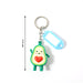 Cute Avocado Cartoon Keychain with Name Tag Holder (1 Pc) by Your Brand