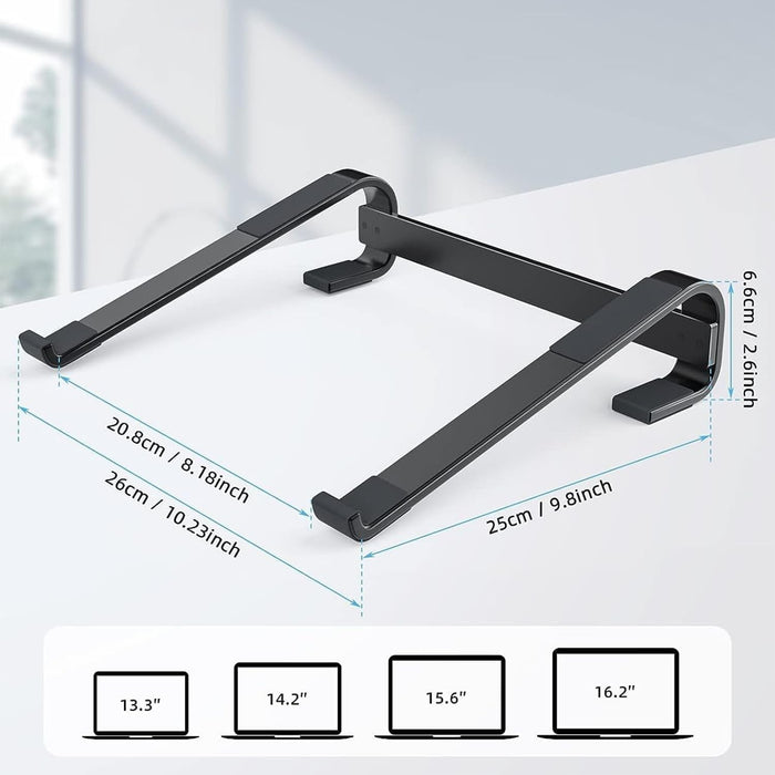 Fixed Metal Laptop Stand for Desk (25 × 26 cm) by Your Brand