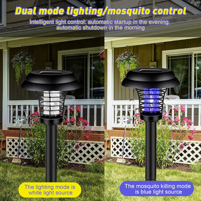 Big Garden Lighting UV LED Solar Powered Mosquito Trap and Bug Zapper (1 Pc) by Your Brand