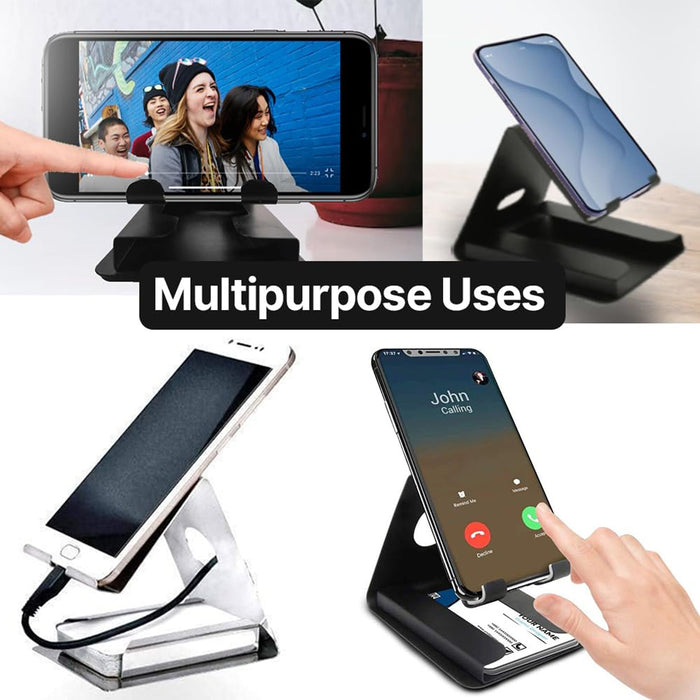 Premium Small Desktop Mobile Phone Stand Holder for Smartphones (1 Pc) by Your Brand