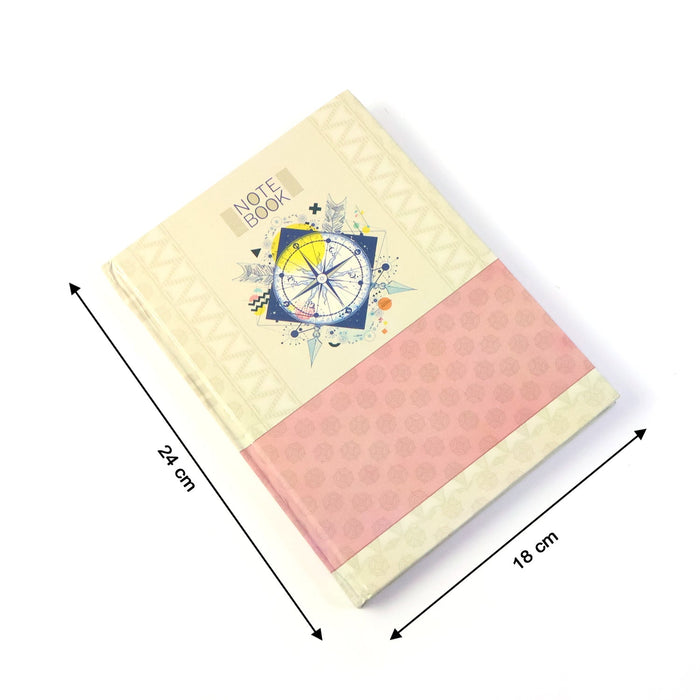 Hardbound Diary & Notebook (1 Pc / 100 Pages / 240x180mm) by Your Brand