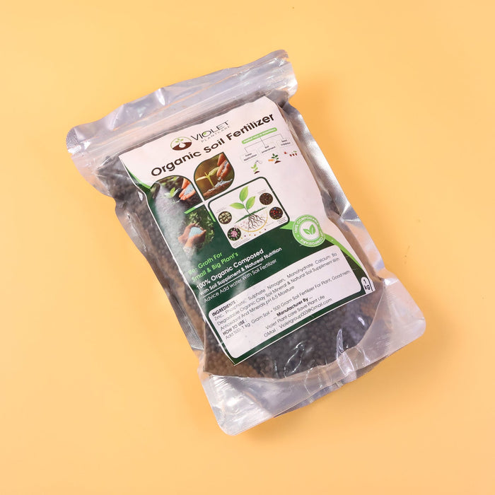Black Organic Soil Fertilizer for Home Gardening (1 Pc, 1 Kg) by Your Brand