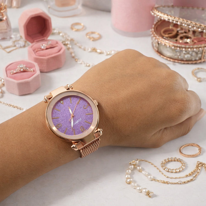Elegant Ladies Wrist Watch with Stylish Dial and Premium Gift Box by Your Brand