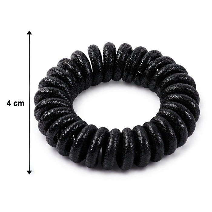 Soft Stretchable Telephone Wire Style Hair Bands Set (1 Pc)
