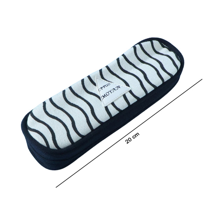 Premium Fabric Zipper Pencil Pouch (1 Pc) by Your Brand