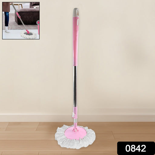 Stainless Steel 360° Rotating Mop with Microfiber Head & Adjustable Rod by Your Brand