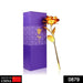 24K Artificial Golden Rose / Gold Red Rose with Gift Box (10 inches) by Your Brand