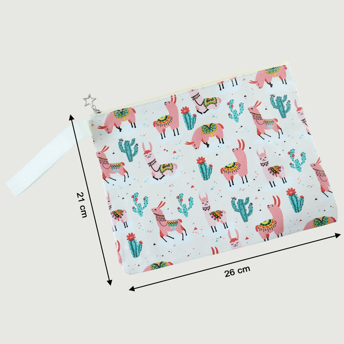Printed Zipper Pouch (26 × 21 cm, 1 Pc) by Your Brand