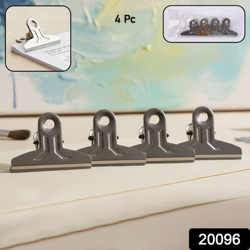 Heavy Duty Metal Paper Clamp Clips (4 Pc) by Your Brand