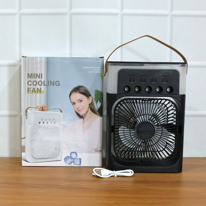 Portable Air Cooler Fan with 7-Color Light – Personal AC Fan by Your Brand