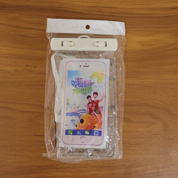 White Waterproof Phone Pouch Bag, Mobile cover (1 Pc) by Your Brand