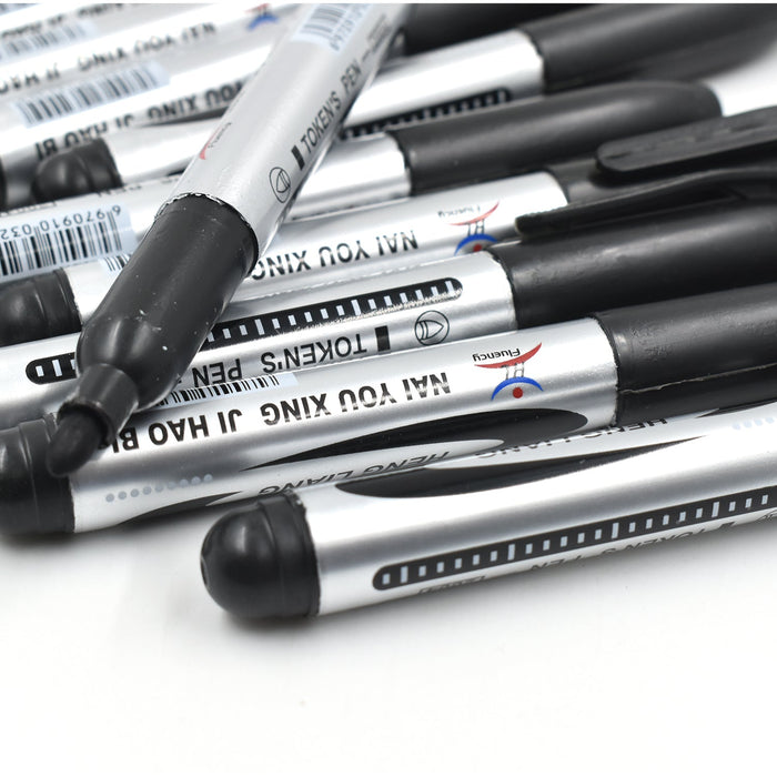 10 Pc Permanent Black Marker by Your Brand
