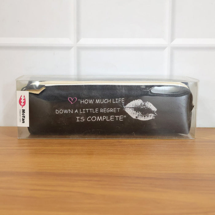 Stylish Printed Zipper Pencil Pouch Organizer (1 Pc) by Your Brand