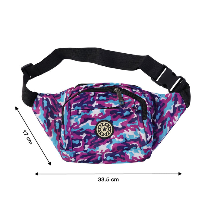 Stylish Camouflage Print Waist Bag (1 Pc) by Your Brand