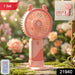 Portable USB Rechargeable Mini Fan with LED Light (1 Set) by Your Brand