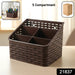 5 Compartment Multipurpose Desk Organizer Basket (1 Pc) by Your Brand