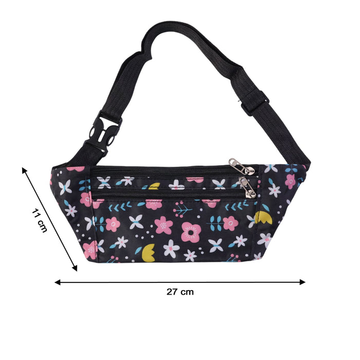 Floral Print Adjustable Waist Bag / Fanny Pack (1 Pc) by Your Brand