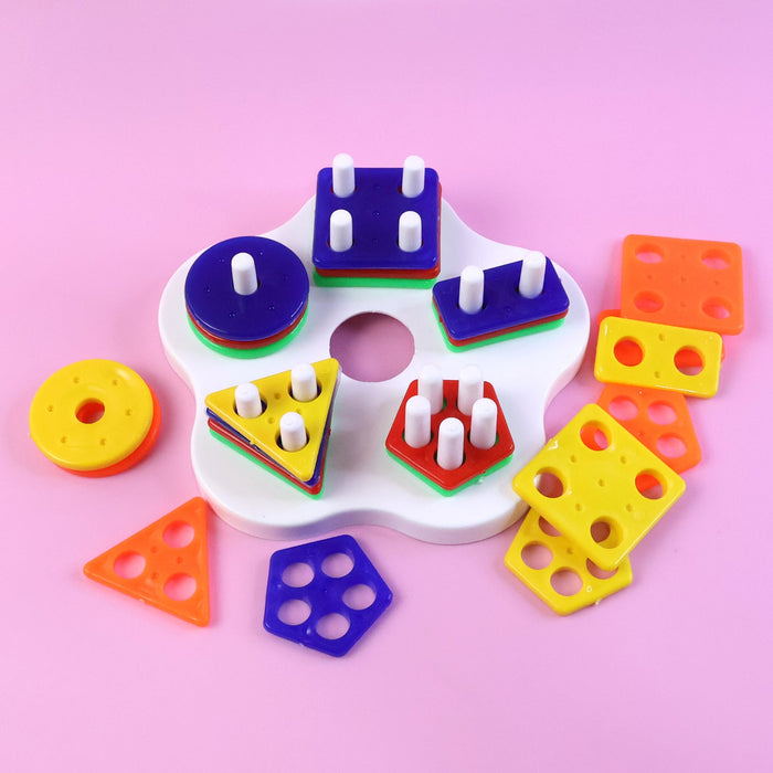 Geometric Stacking Sorter Puzzle Toy by Your Brand