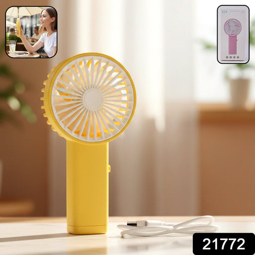 Portable USB Rechargeable Mini Handheld Fan (1 Pc) by Your Brand
