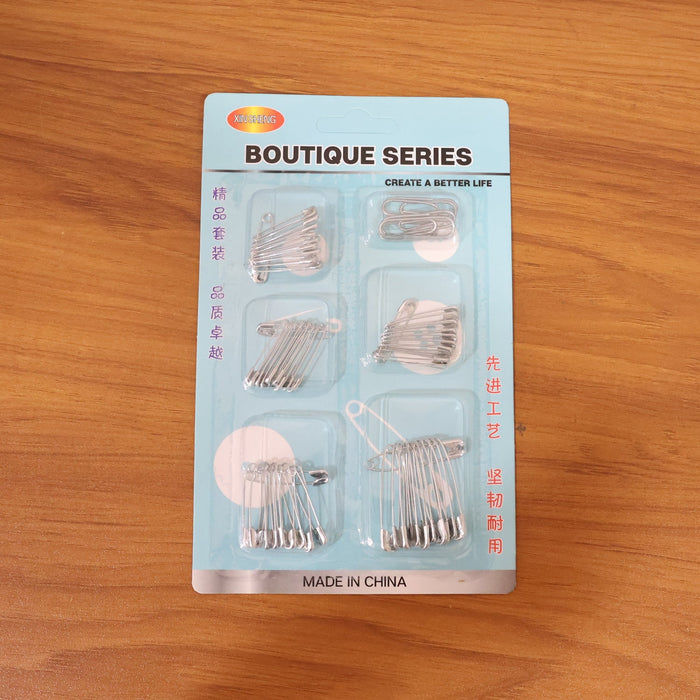 Multipurpose Metal Safety Pin Assortment Set by Your Brand