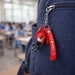 Cute Cartoon Girl Character Keychain with Strap and Decorative Charm (1 Pc) by Your Brand