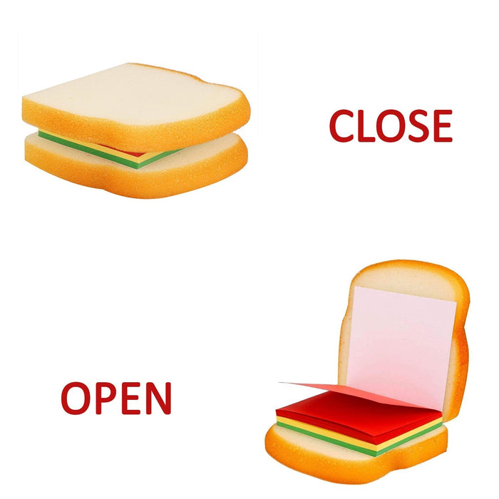 Sandwich Shaped Note / Sticky Notes / Memo Notes, Unique Mini Notes (Multicolor) by Your Brand