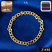 Classic Gold Finish Chain Link Bracelet for Men and Women (1 Pc) by Your Brand