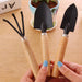 Garden Tool Kit Durable Hand Tools Set with Wooden Handle (3 Pc) by Your Brand