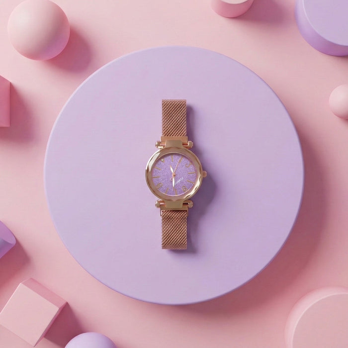 Elegant Ladies Wrist Watch with Stylish Dial and Premium Gift Box by Your Brand